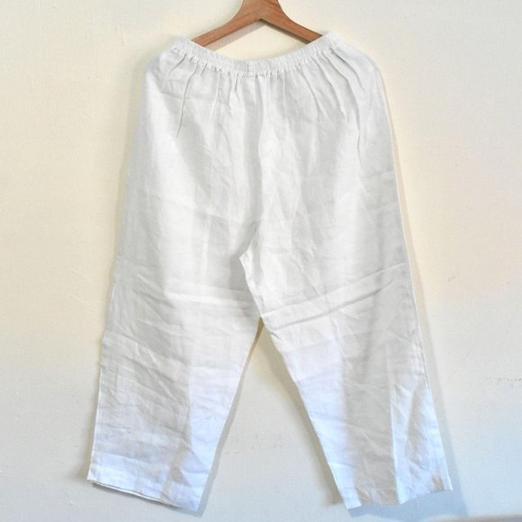 Eskandar NWT $985 Women 100% Linen Pants Trousers - Picture 3 of 5